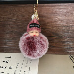 1PCS Cute Cartoon Doll Keychain for Women Handbag Car Key Holder Bag Pendant and Toys for Kids Gift