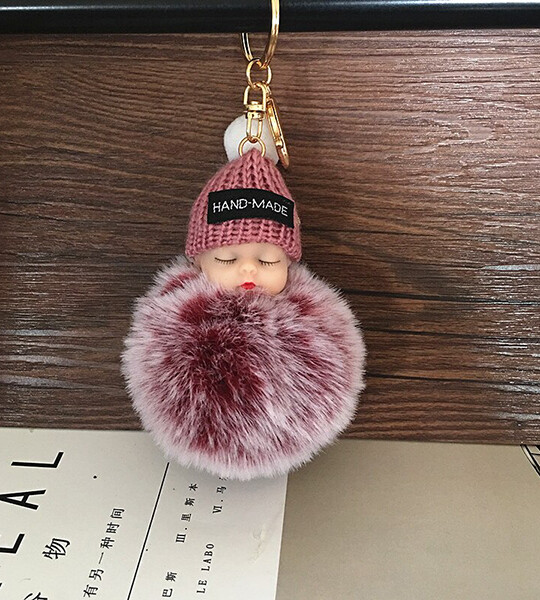 1PCS Cute Cartoon Doll Keychain for Women Handbag Car Key Holder Bag Pendant and Toys for Kids Gift
