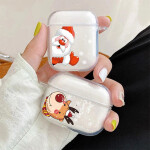 Airpods 1 2 Earphone Coque Christmas Fundas Clear Case Covers Earpods For Apple Airpod 1 2 Box New Year Gift.