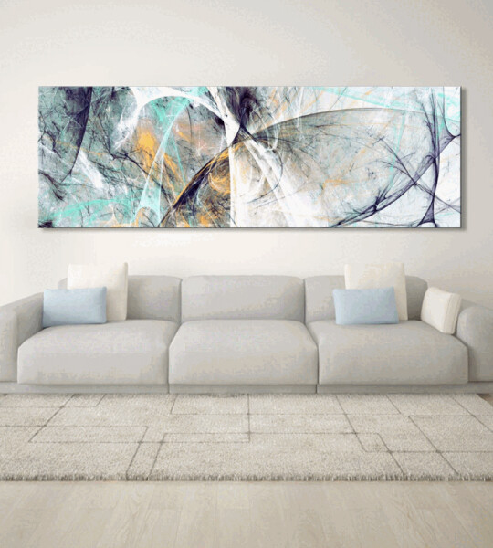 Oil Painting Posters and Prints Wall Art Canvas Painting Trees and Lakes Pictures for Living Room