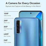 TCL Android Smartphone with Fast Charging Unlocked Blue