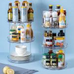 360 Rotation Transparent Rotatable Plastic Storage Box