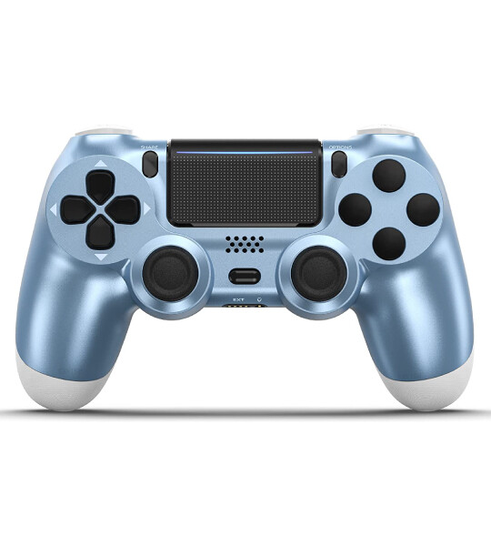 Wireless Game pad Controller for ps4 White & Blue