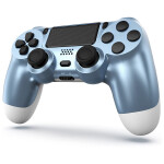 Wireless Game pad Controller for ps4 White & Blue
