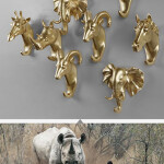 Hanging Holder Wall Home Strong Seamless Sticking Hook Decorative Hook Creative Animal Hooks