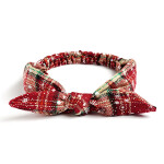 Christmas Headband Snowflake Merry Christmas Decoration Grid Hair Accessories Woman Xmas Gifts