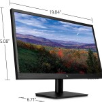HP 21.5-inch FHD Monitor with Tilt Adjustment and Anti-glare Panel (22yh, Black)