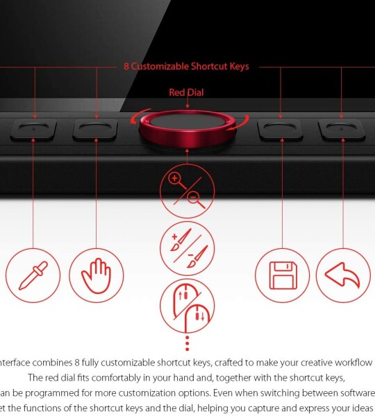 XP-PEN Artist13.3 Pro 13.3 Inch IPS Drawing Monitor Pen Display Full-Laminated Graphics Drawing Monitor with Tilt Functi