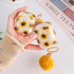 Keychain Case for AirPods Pro 2 3 AirPod Case Soft Earphone Charging Box Accessories Funda.