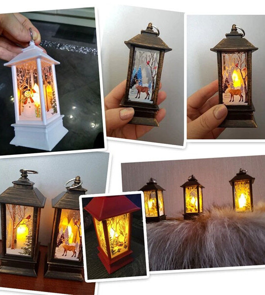 Christmas Lantern Light Merry Christmas Decorations for Home 2021 Navidad Christmas Tree.