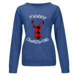 Oversized Streetwear Hoodies Chirstmas Print Sweatshirt Women Fall Winter Long Sleeve Loose Casual Tee Tops .