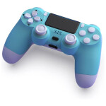 Wireless Dual Vibration Game Joystick Controller for PS4 Blue