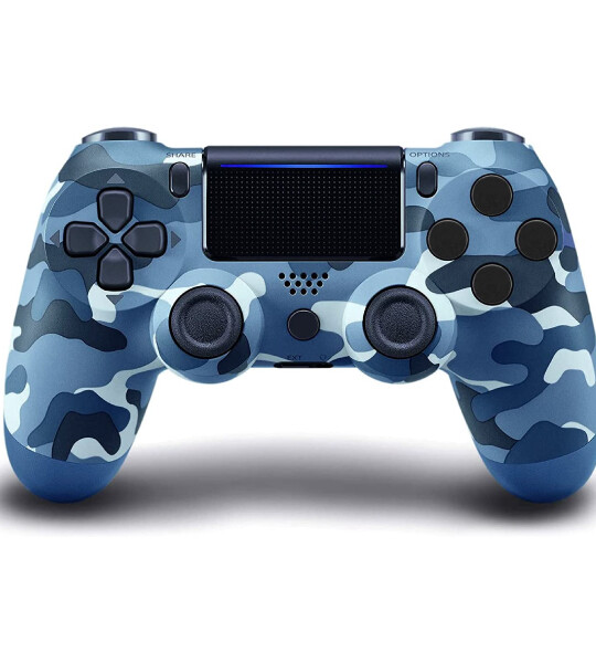 Wireless Controller with Dual Vibration Camo Game Joystick Compatible with Play station