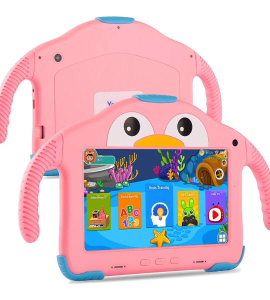 Android Kids Tablet with Dual Camera 32GB Storage for Boys & Girls