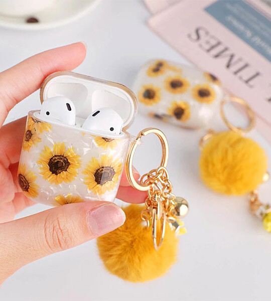 Keychain Case for AirPods Pro 2 3 AirPod Case Soft Earphone Charging Box Accessories Funda.