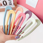 Candy Color U-shaped Plastic Hair Sticks Hairpin for Women Girls Sweet Hair Holder Clips Headband Fashion Hair Accessori