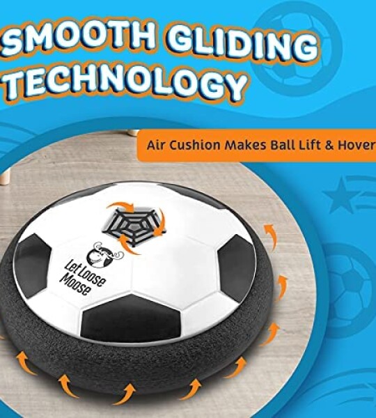 Hover Ball for Boys & Girls - 2 LED Light Soccer Balls with Foam Bumpers