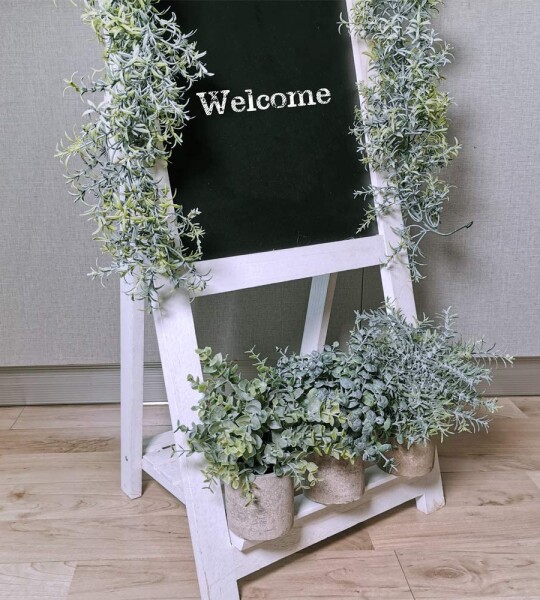 Mini Potted Artificial Eucalyptus Plants Plastic Fake Green Rosemary Plant