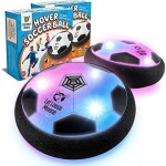 Hover Ball for Boys & Girls - 2 LED Light Soccer Balls with Foam Bumpers