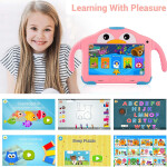Android Kids Tablet with Dual Camera 32GB Storage for Boys & Girls