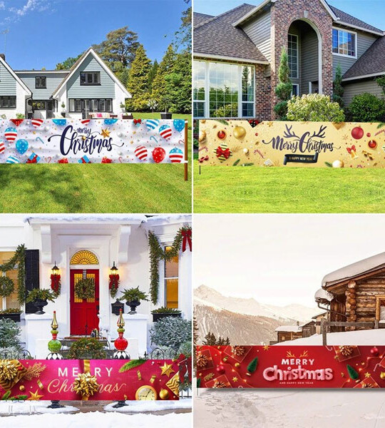 Merry Christmas Banner Garden Christmas Ornaments Tree Christmas Decor For Home 2021 Happy New Year Gift 2022.