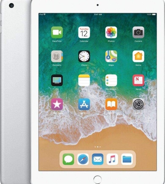 Apple iPad 9.7 with WiFi, 128GB- Silver (2017 Model) - (Renewed)