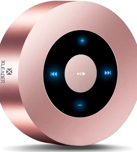 [ Smart Touch] Bluetooth Speaker XLeader SoundAngel A8 (3rd Gen) Premium Rose Gold 3D Mini Speaker with Portable Waterpr