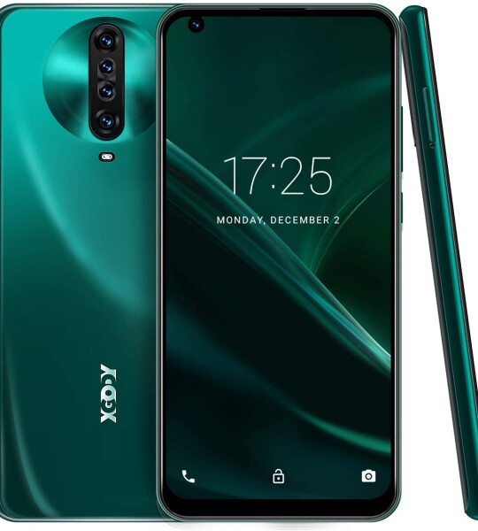 6.8 Inch Unlocked Smartphones,Xgody K30 Android 10.0 Cell Phone Cheap,Dual Sim Free Phones (Green)