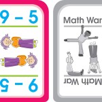 School Zone  Math War Addition & Subtraction Game Cards  Ages 6 and Up Kindergarten 1st Grade 2nd Grade Math Games