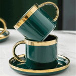 Ceramic Coffee Cups & Pot Set Breakfast Milk Tea Mugs With Tray Drinkware Dessert Fruit Plate Wedding Gift