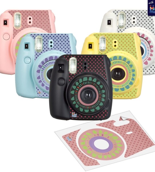 Instax Mini 9 Instant Kids Camera Flamingo Pink with Custom Case