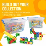 STEM Toys Educational Building Toys for Kids with Tools Design Guide and Toy Storage Box for Kids