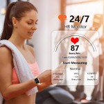 Smart Watch for Women, Smartwatch for Android and iOS Phones IP68 Waterproof Fitness Tracker