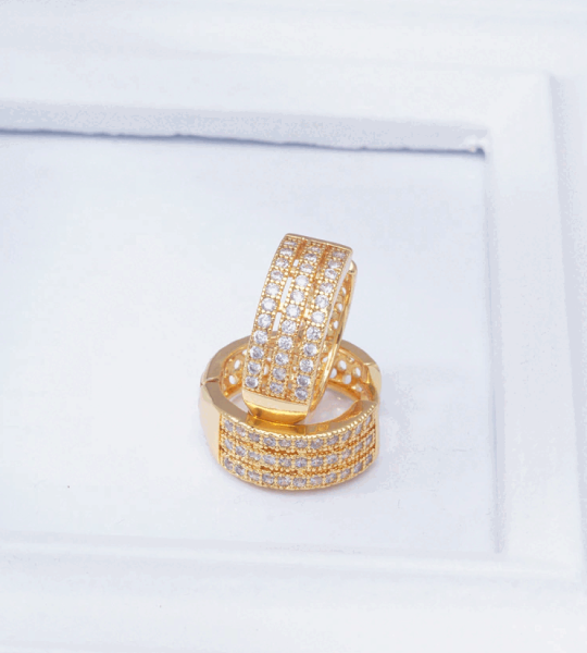 Luxury Crystal Small Hoop Earrings for Women