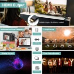 4K Digital Camera Camcorder, WiFi 48MP 60FPS Video Camera with 180° Flip Scree