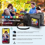 4K Digital Camera Camcorder, WiFi 48MP 60FPS Video Camera with 180° Flip Scree
