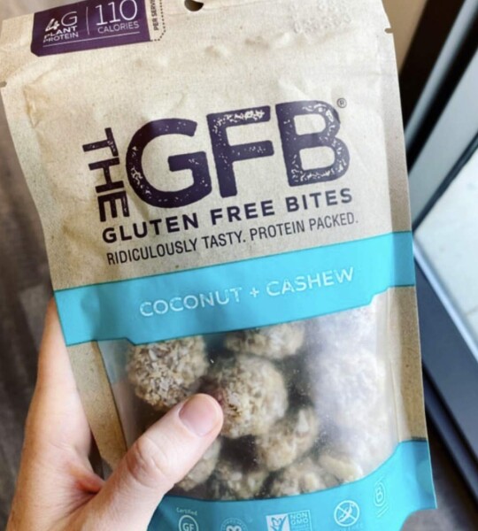 The GFB Gluten Free Protein Bites, Coconut + Cashew, 4 Ounce, Vegan, Dairy Free, Non GMO, Soy Free