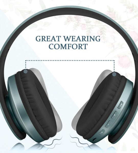 Wireless Headphones Over Ear, Bluetooth Headphones with Microphone