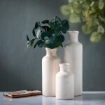 Ceramic Vase Set 3 Small Vases Rustic Home Decoration