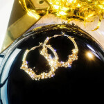 Round Geometric Hoop Earrings for Women