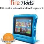 Fire 7 Kids tablet, 7" Display, ages 3-7, 16 GB, Blue Kid-Proof Case