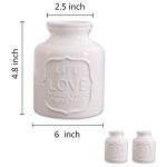 Ceramic Farmhouse Flower White Vases for Home  Decoration