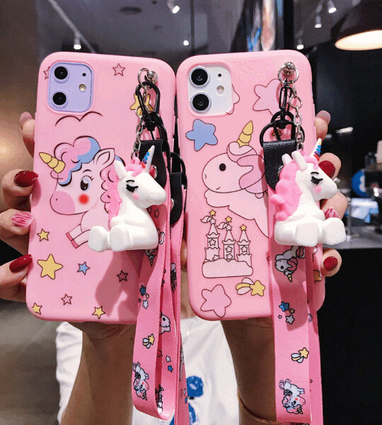 Cartoon unicorn Phone Case For iPhone 12 11 Pro Max XR XS Max X 8 7 6 6S Plus