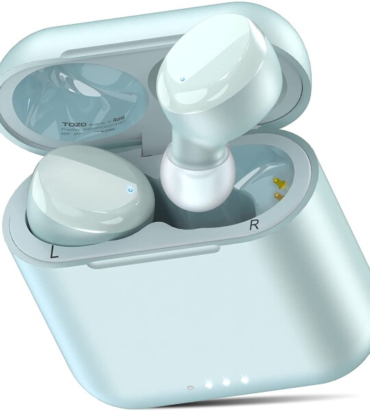 TOZO T6 True Wireless Earbuds Bluetooth Headphones Touch Control with Wireless Charging Case IPX8 Waterproof