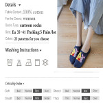 Animal Cartoon Mouse Duck Cotton Socks