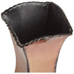 Harlequin Embossed Metal Vase Table Centerpiece Home Decoration for Dried Flower