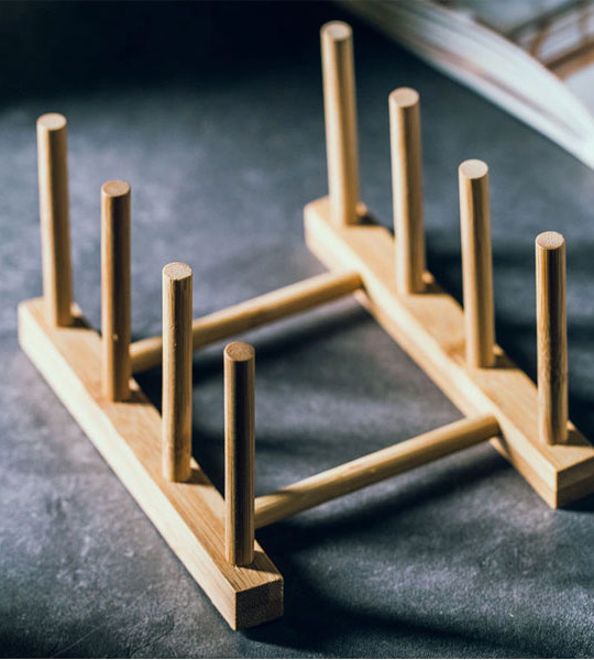 Bamboo Wooden Drainage Dish Rack