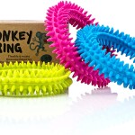 Spiky Sensory Ring / Bracelet Fidget Toy (Pack of 3) - No BPA, Phthalate, Latex - Fidgets Toys / Stress Rings for Childr