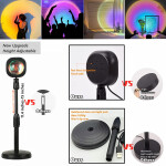 Rainbow Sunset Projection Remote Control Sun Light  For Home Decor