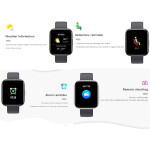 Smart Watch 1.54'' Full Touch Screen Fitness Tracker with Life Water Resistant